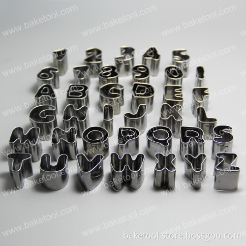 stainless steel 26 English letters cookie cutter mould for cake decoration